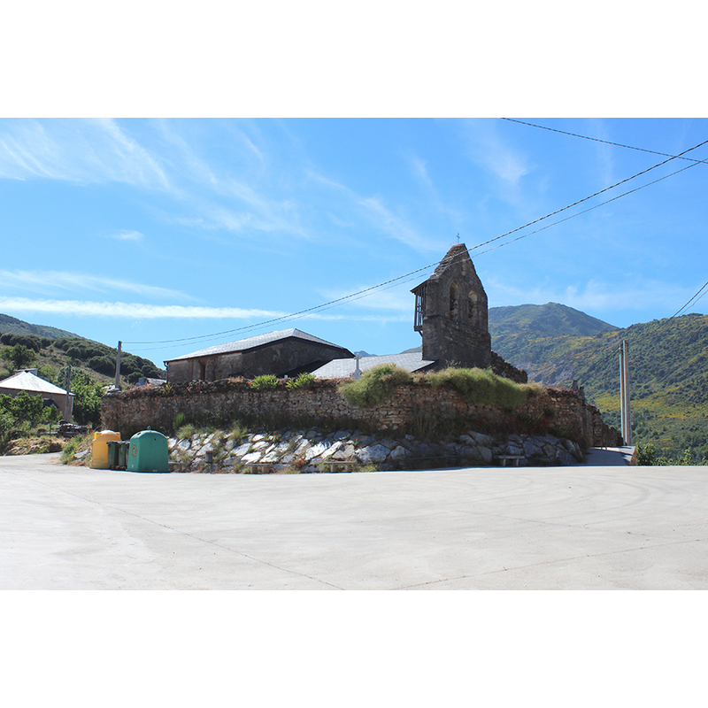 Source caption: "Vista de la Iglesia y del campo Santo desde la Plaza de San Miguel".