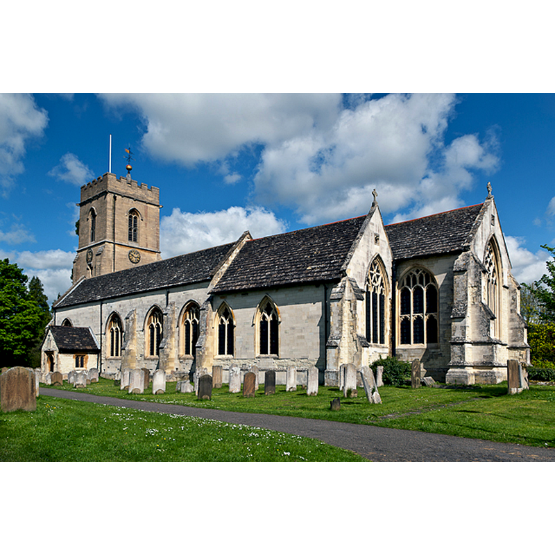 Source caption: "St Mary's Church, Reigate. More properly known as St Mary Magdalene Church, or Reigate Parish Church, its existence was first documented in the 12th century, although there was probably a church on the site before 1066. It originally consisted of an aisleless nave and a central tower. The south aisle to the nave (on the left in this view) was added in the 12th century, with the extension alongside the chancel added in the 14th century. The 14th century also saw the south aisle extended, the south porch added and the tower moved to its present position, although the tower had to be rebuilt, along with the nave, in 1874, having been deemed unsafe. A two storey addition was added to the north in 1513 - the upper storey houses the Cranston Library, founded in 1701 by the then vicar of Reigate, Rev Andrew Cranston, and thought to be the first public lending library in England. With the exception of the tower (built with Bath Stone), the church is built with Reigate Stone, a soft calcareous sandstone originally mined from under the North Downs nearby."