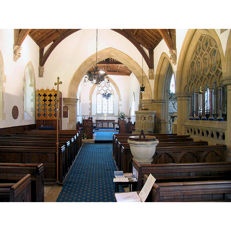 in the nave, looking east
