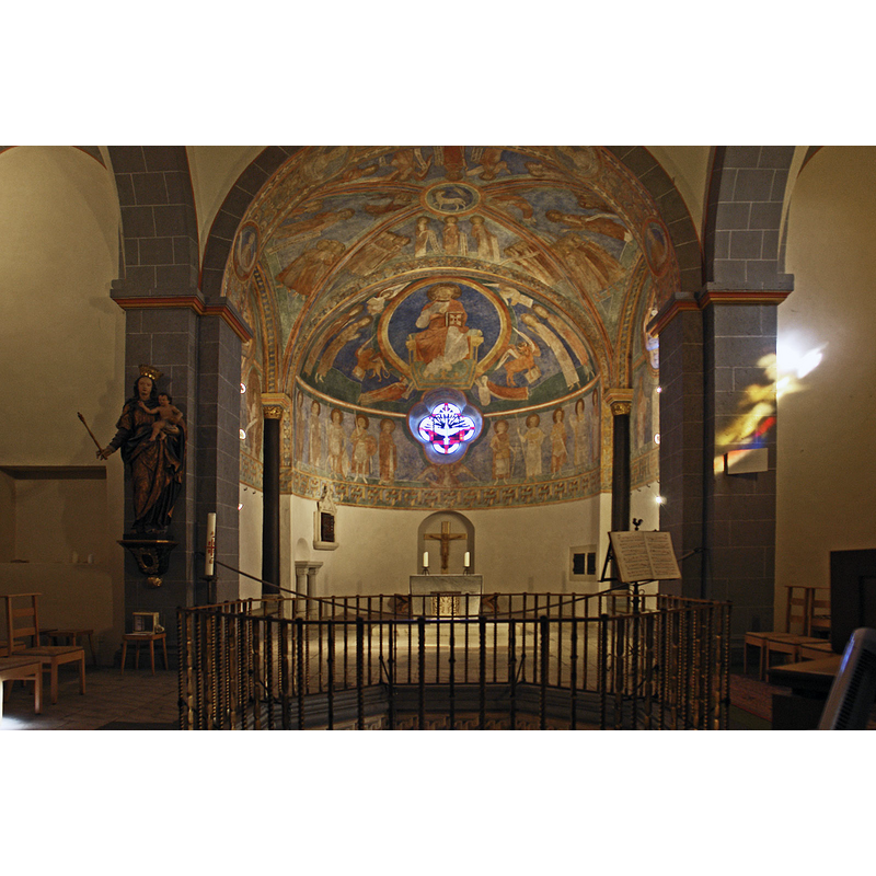 interior of the upper church