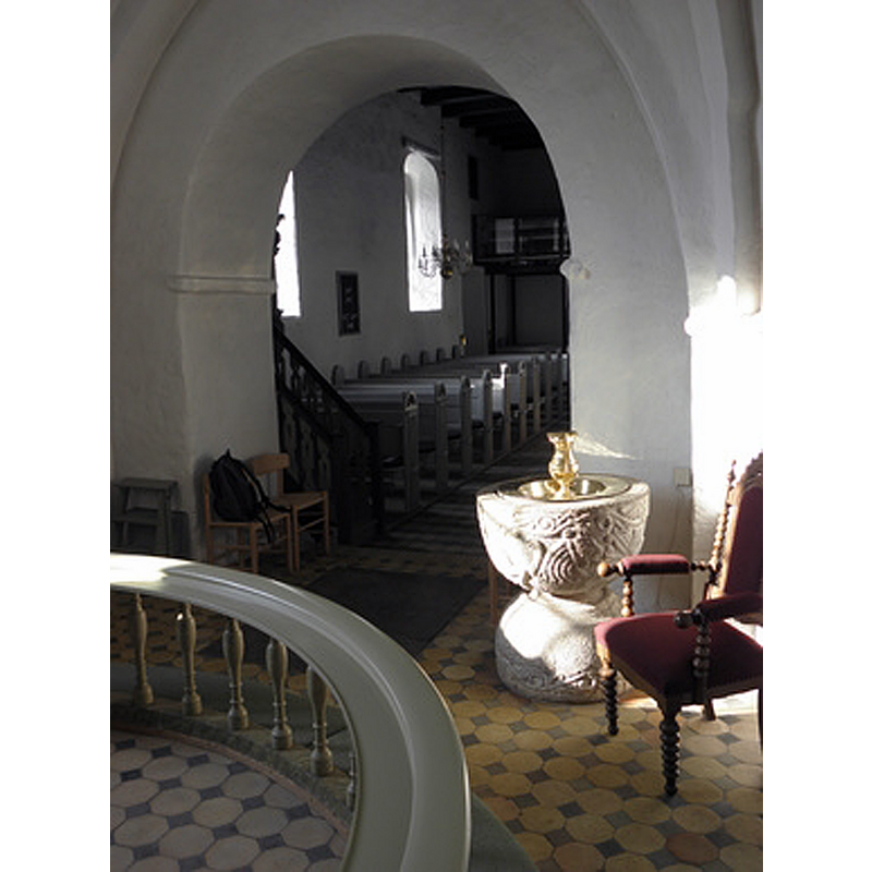 inside the chancel, north side