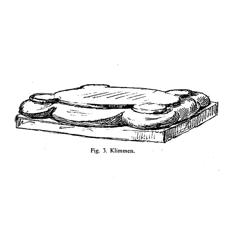 artist's rendering of the lower base of the old font