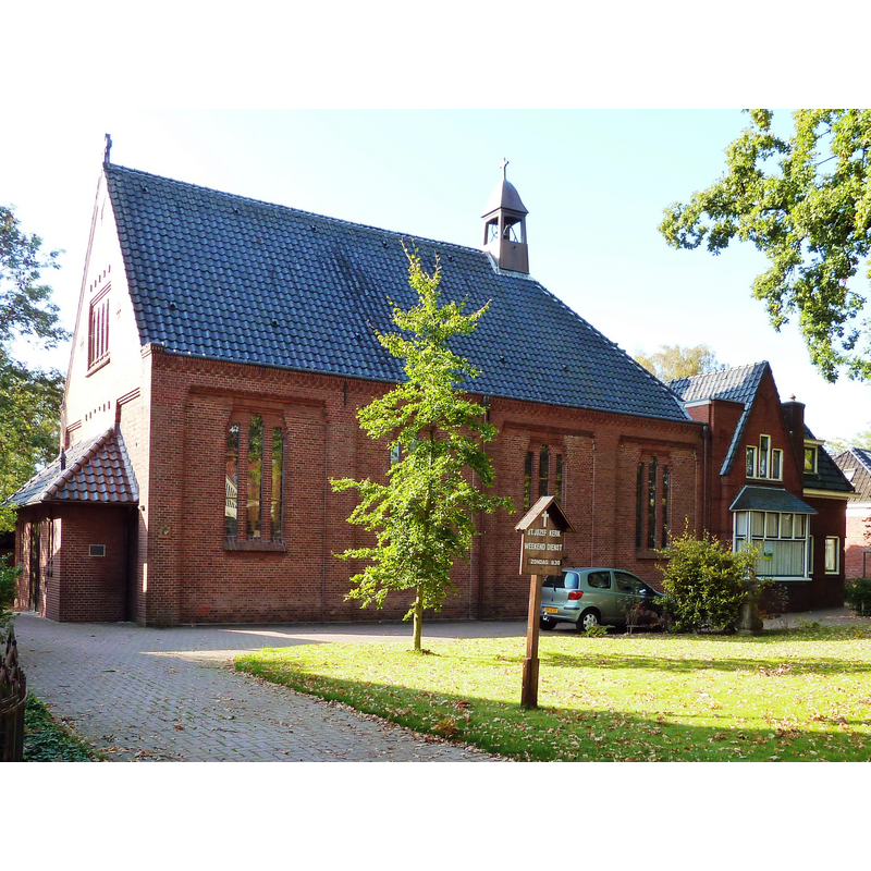 the mid-19thC church restored in 1928