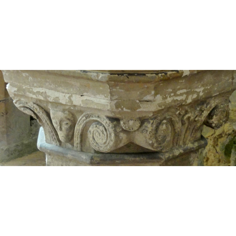 seen here on the right, between the scrolls of beaded tape