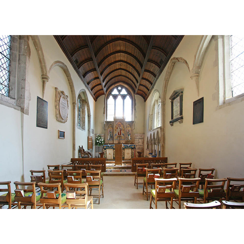 the nave of the old church, towards the east
