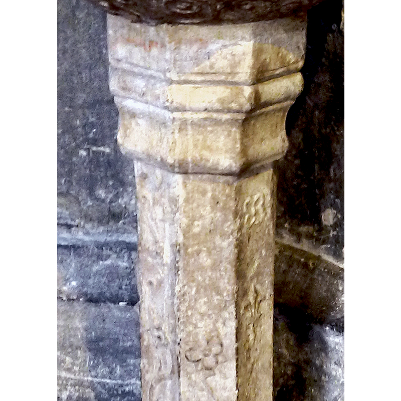several seen here: two types of rosettes, fleur-de-lis