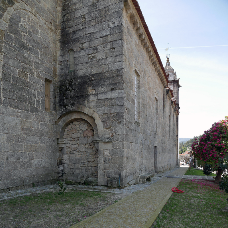 the portal from the original Romanesque church here