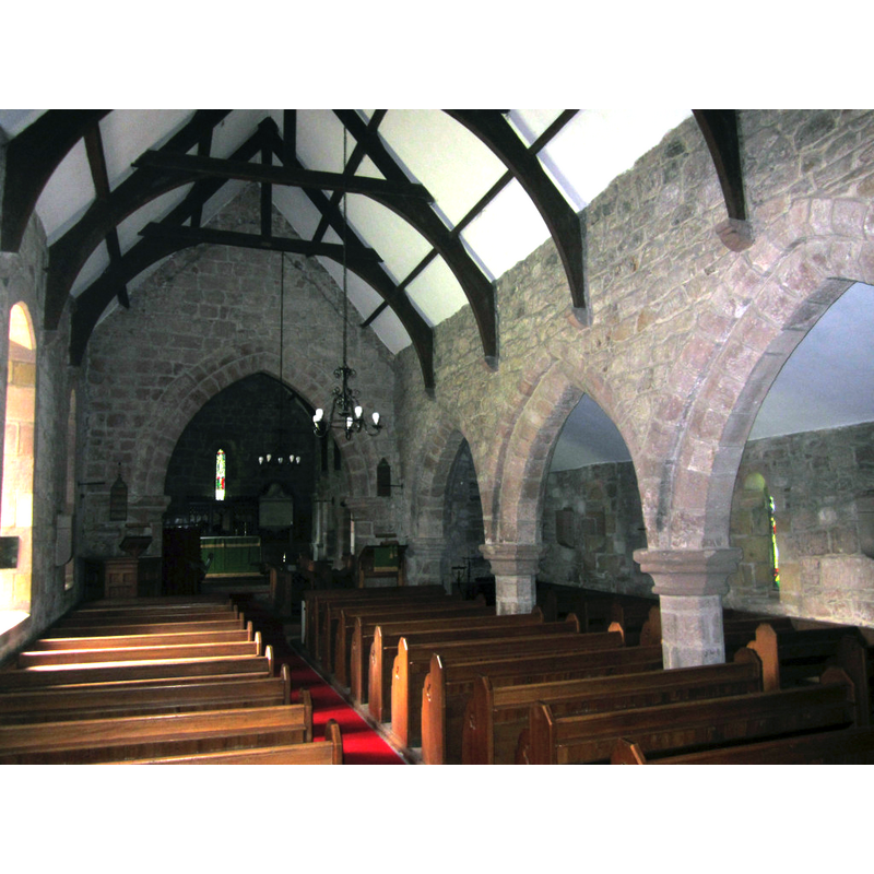 Source caption: "The interior of the Church of St Mary and St Michael, Doddington. The church building largely dates from the 13th century and has 19th century additions."