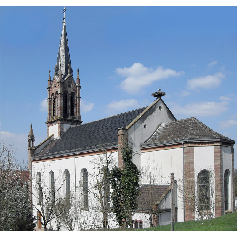 the late-19thC church, showing the renovations of 2006