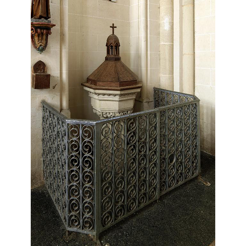 the late-19thC font in use