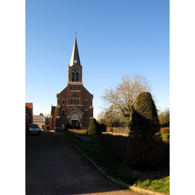 the church re-built after 1918
