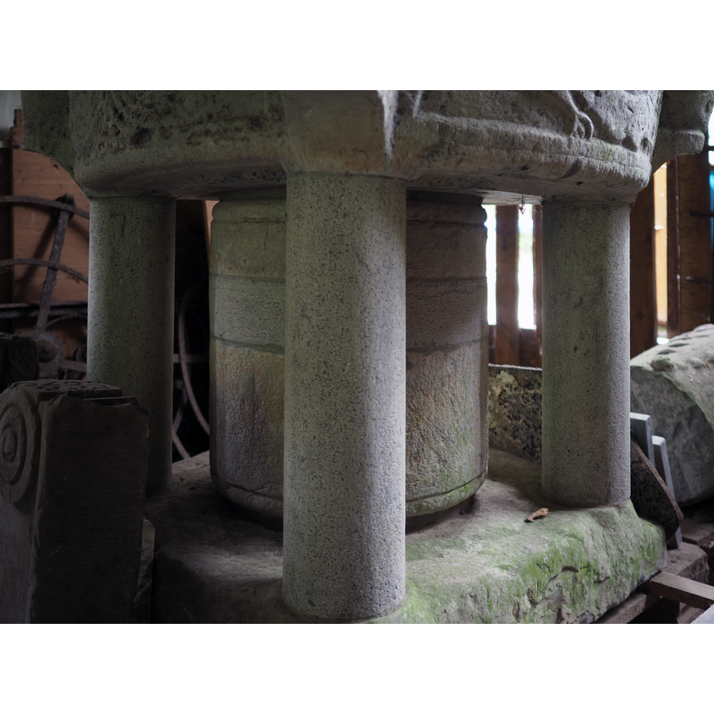 the shafts are all modern but the lower base is original