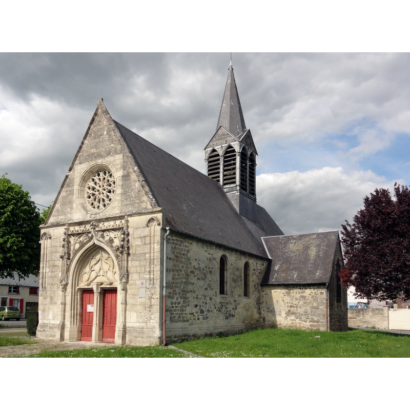 Source caption: "Laon (Aisne) Église Notre-Dame et Saint-Eloi de Leuilly"