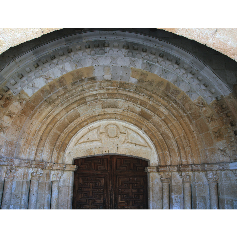 Romanesque portal from the 12th-13thC original church here