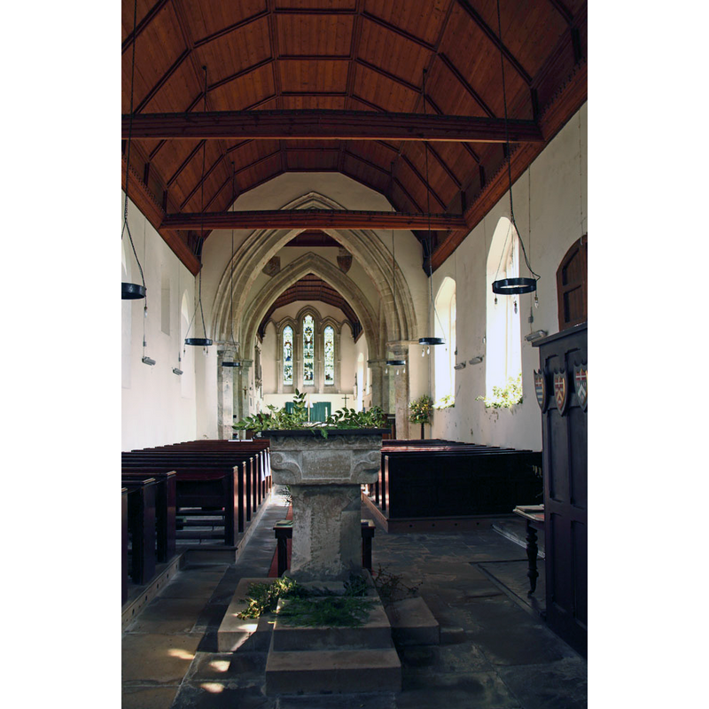 at the west end of the nave