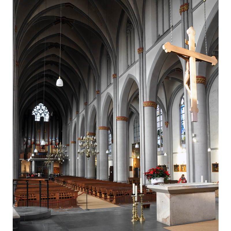 taken from the chancel with a partial view of the north aisle