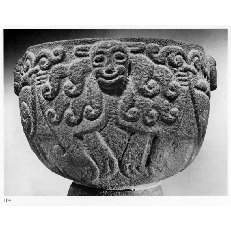 with an ovine (?) head