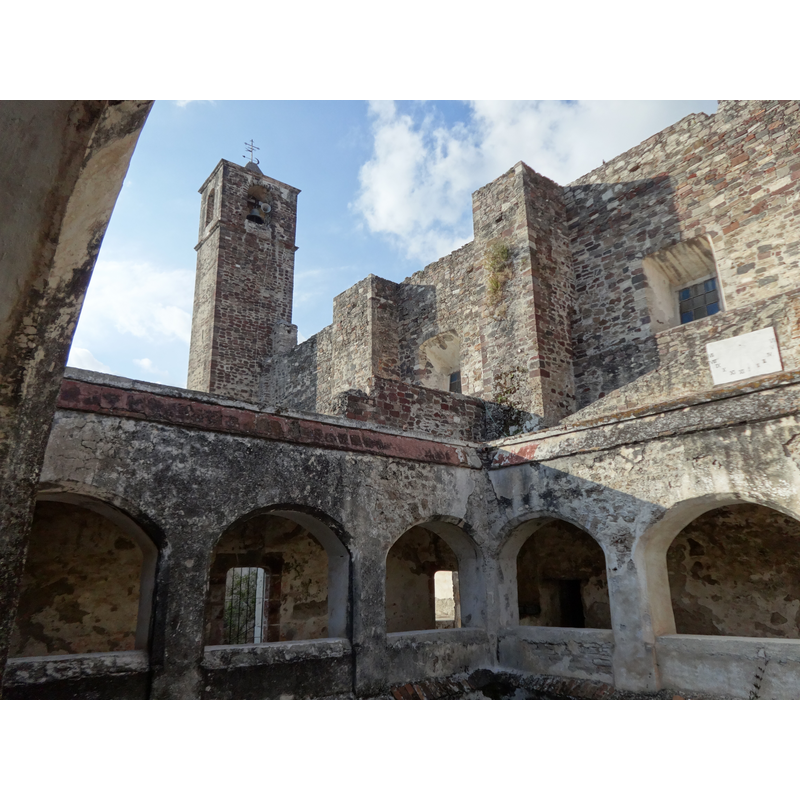 view of the south tower from the cloister