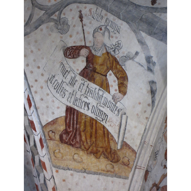 Source caption: "Peinture de la voûte : une sibylle."