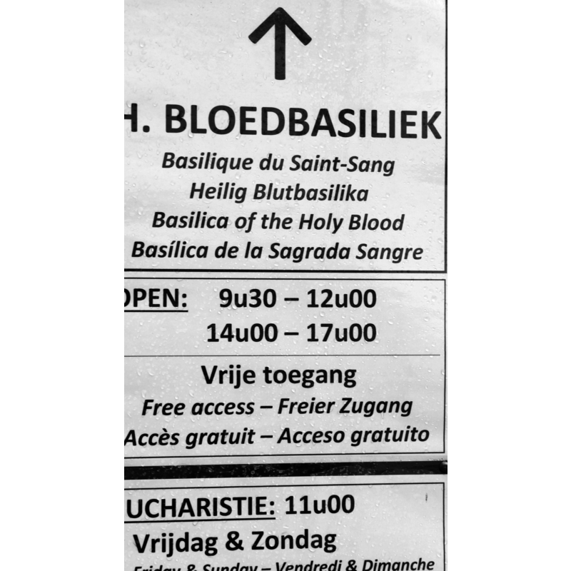 church opening hours, etc.