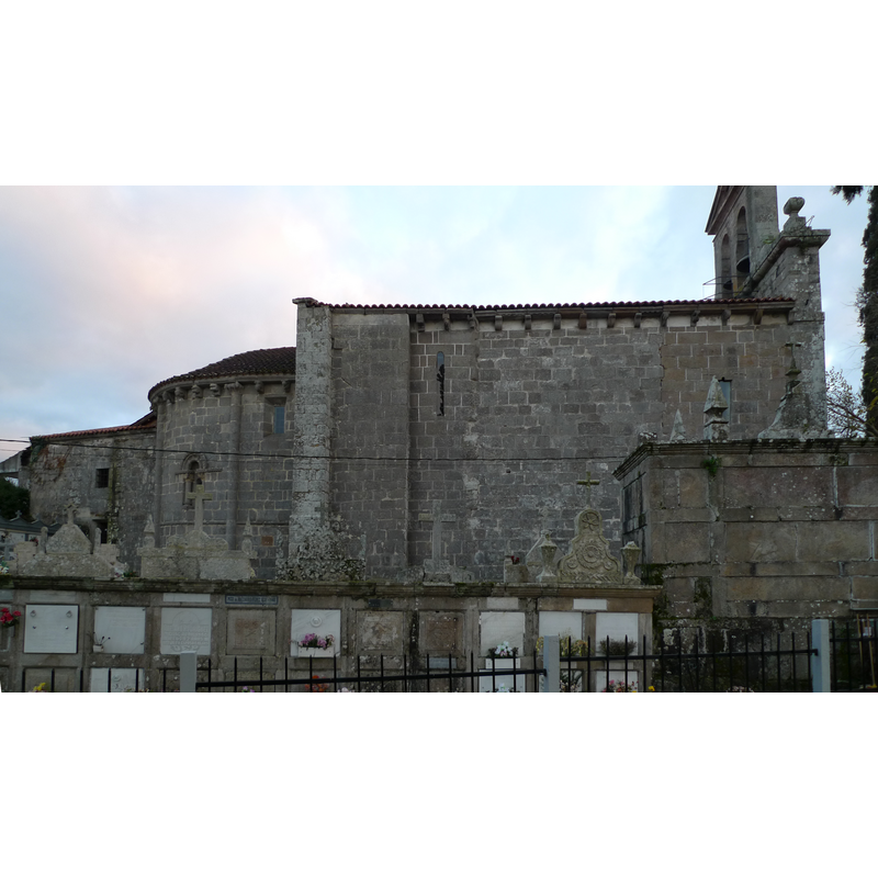 with the cemetery vertical niches in the foreground