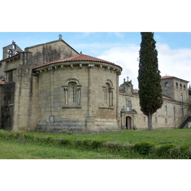 the southeast end of the church in the context of the main entry to monastery