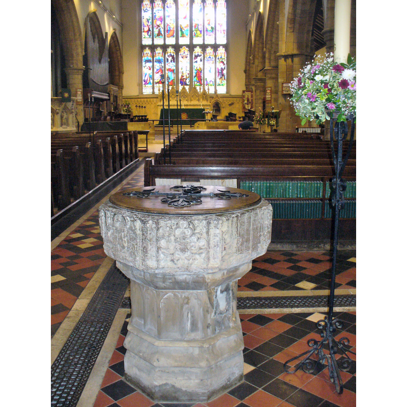 in the nave, looking east