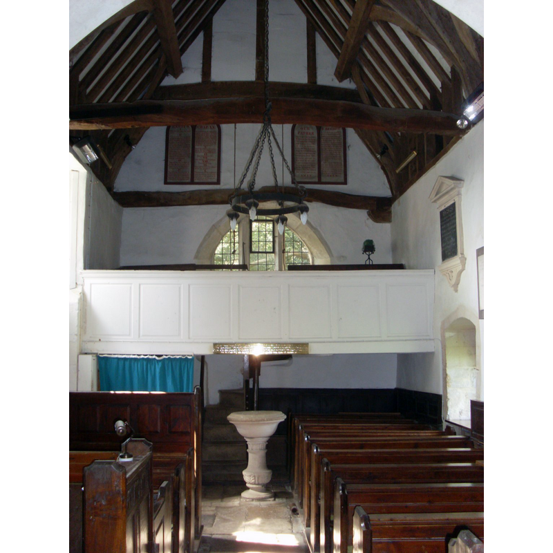 with the modern font in the foreground