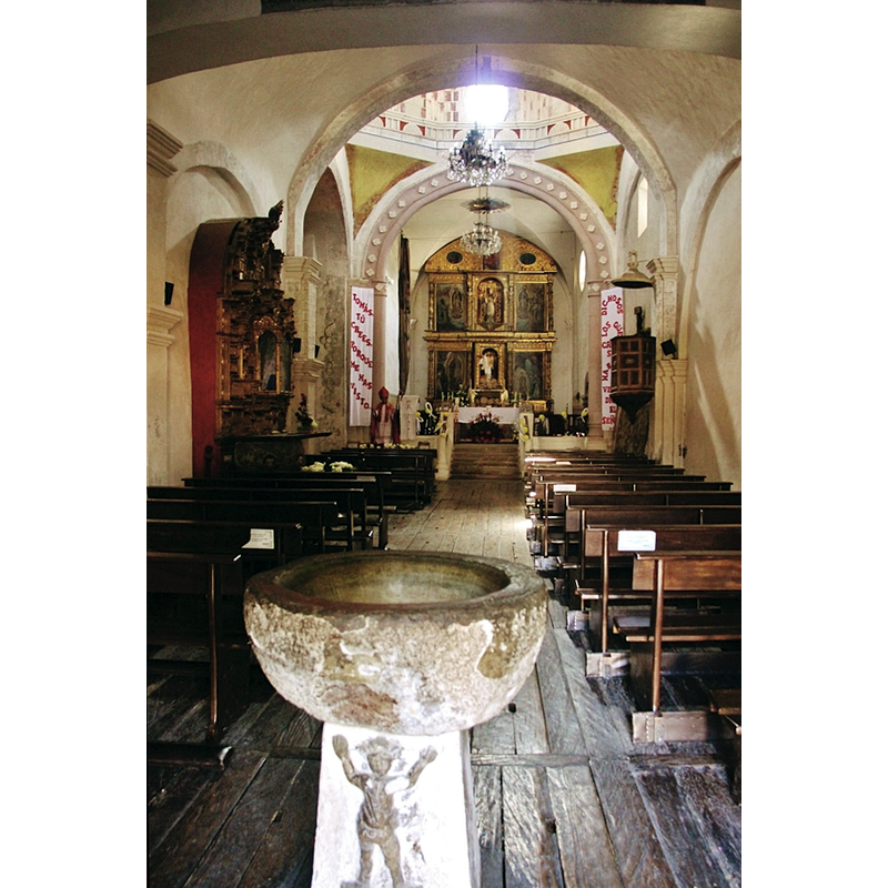 with the font in the foreground