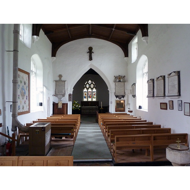 the top of the modern font is visible in the foreground, right [south] side