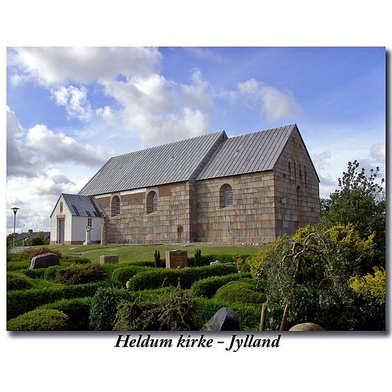 the restored church; the bell-cote is hidden behind the west end of the church here