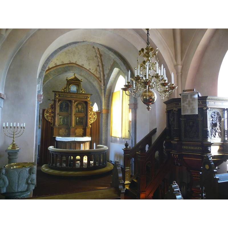 with the metal baptismal dish atop