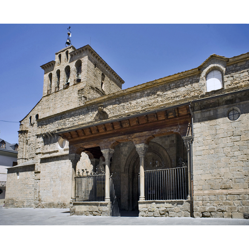 showing the south porch and portal