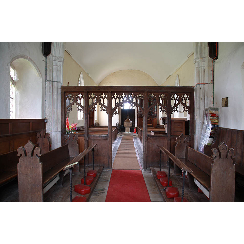 view from the behind the chancel screen