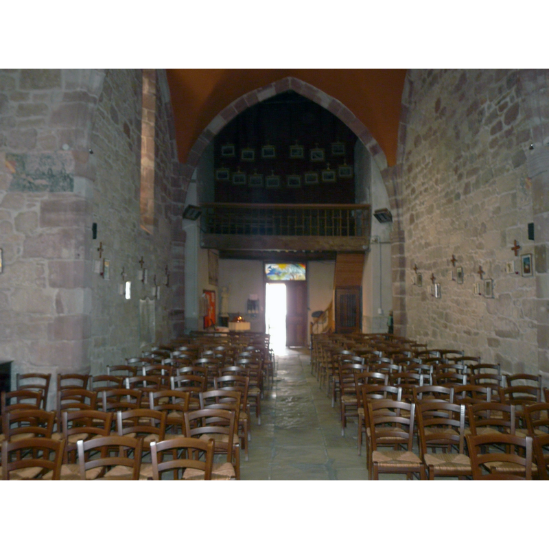 with the modern font and cover partly visible at the far [west] end, left [south] side