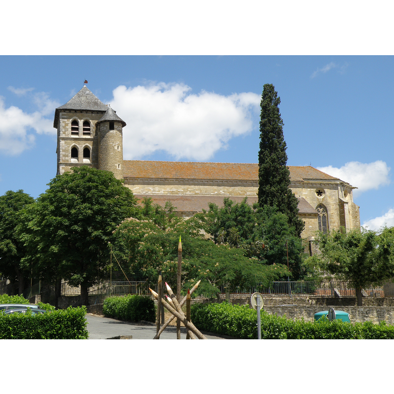 Source caption: "Église Saint-Sauveur, XIVe et XVe siècles. Flanc méridional."