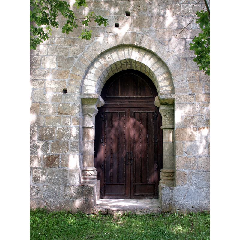 today's west portal was originally the entrance to the chancel; the nave no longer exists