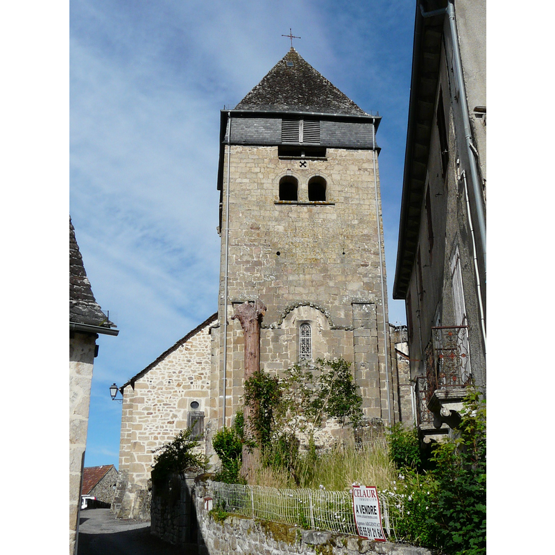 with the tower over the east end, a flat apse