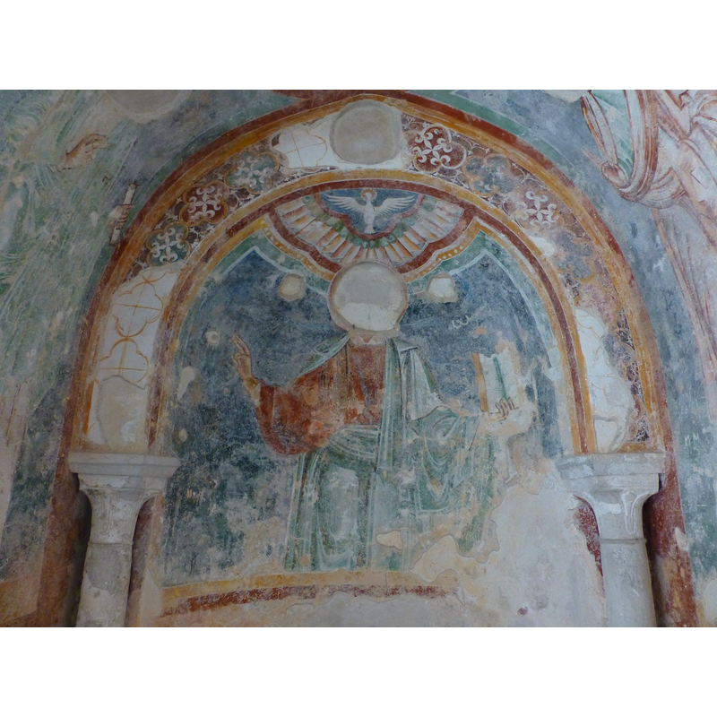 Pantocrator fresco in the late-13thC chapel, now part of the Museo Diocesano di Amalfi