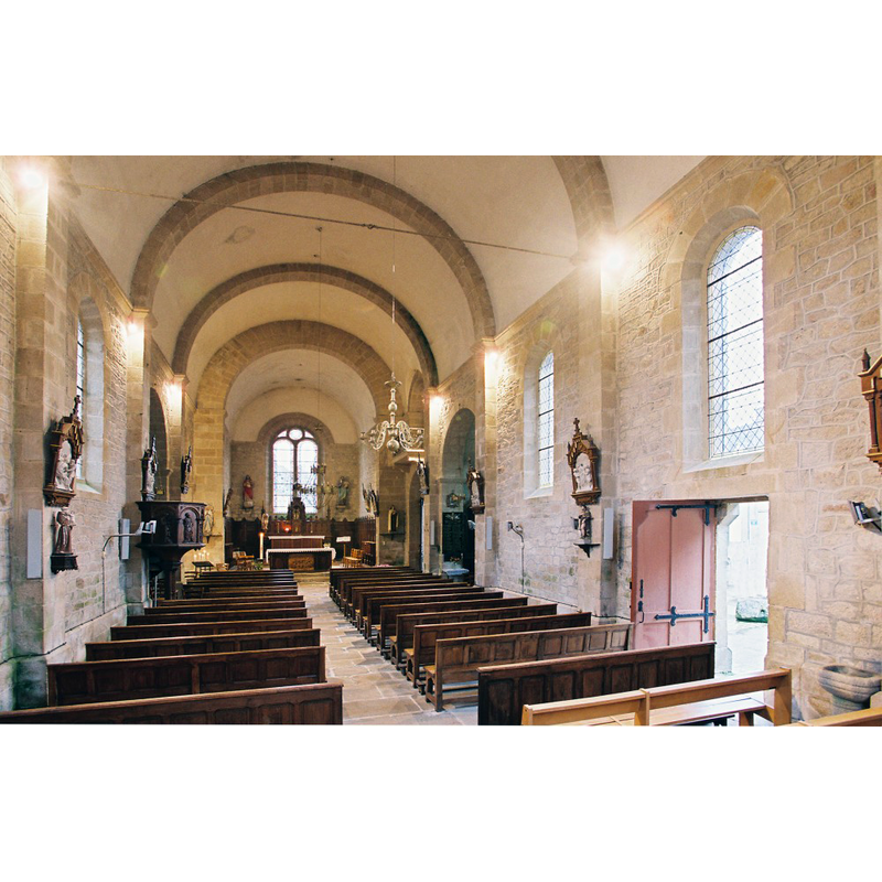 the interior of the modern [late-19thC] church