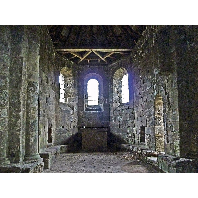 the ruins of the old church