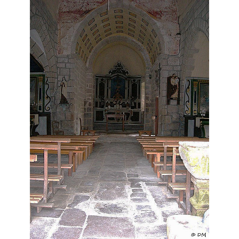 partial view of the 17thC (?) stoup on the right, foreground