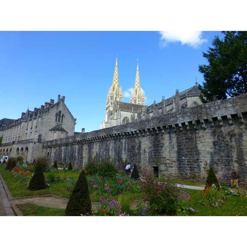 southeast view of the cathedral from the other side of the ramparts