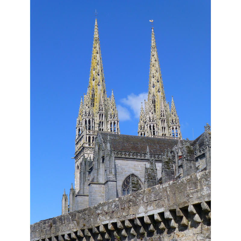 southeast view of the cathedral from the other side of the ramparts