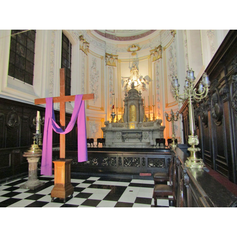 in the chancel, north side