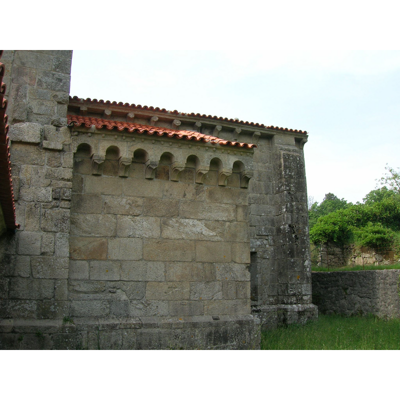 the upper corbels may be the oldest part of the former monastery church