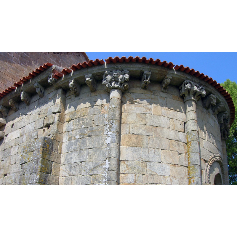 capitals and corbels of the apse