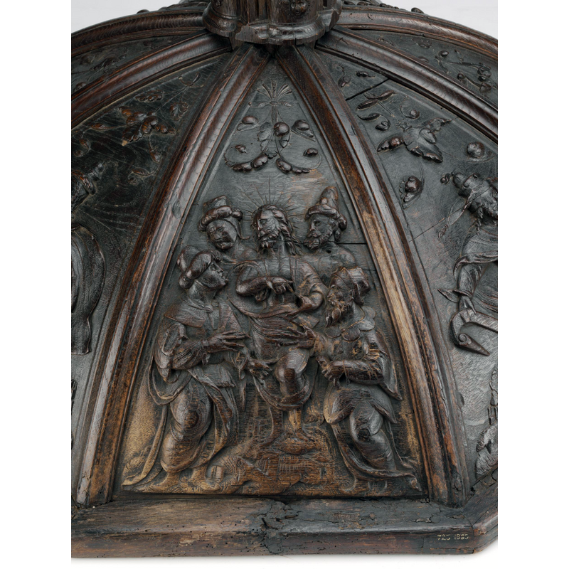 Source caption: "Christ asking the Chief Priests and Scribes concerning the Baptism of John Matthew xxi, 25"