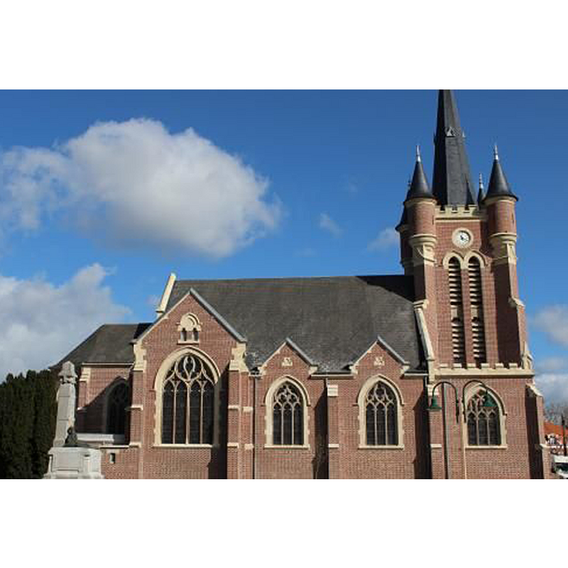 the new church, built in 1918 after the destruction of the old one in WWI