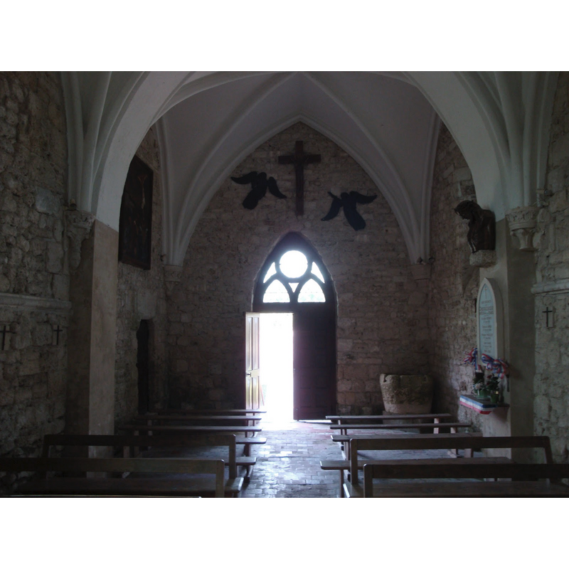 with the font visible at the far [west] end of the nave, right [north] side